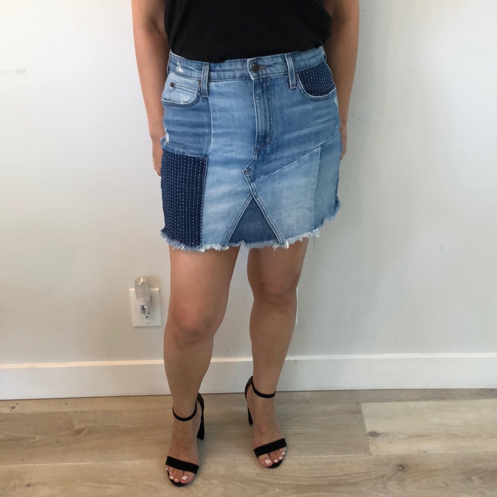 Joe’s Jeans Patch Jean Skirt
